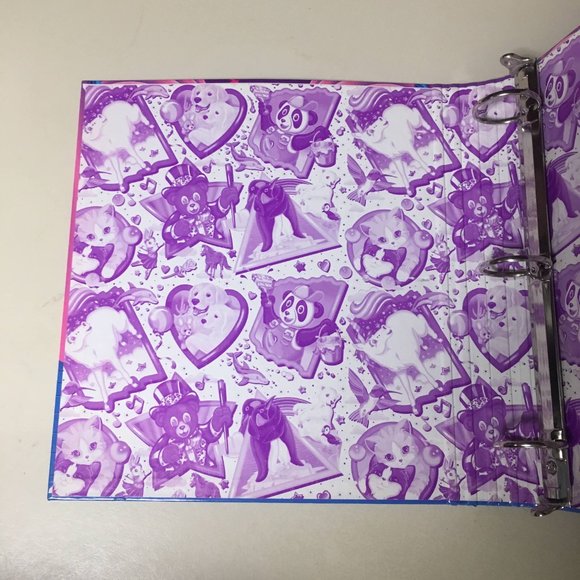 Lisa Frank Ballerina Bunnies 3 Ring Binder - Picture 7 of 10